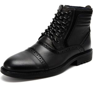 Arkbird Men’s Chelsea Chukka Black Ankle Boot with Zipper
